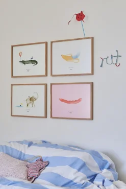 Clearance Paper Collective Coco the Crocodile poster, 30x40 cm GreenMulti
