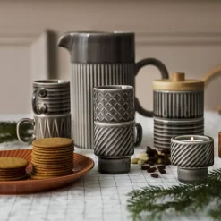 Glögg & Mulled Wine Mugs|Espresso Cups^Sagaform Coffee & More espresso cup 4-pack, Grey