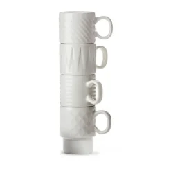 Glögg & Mulled Wine Mugs|Espresso Cups^Sagaform Coffee & More espresso cup 4-pack, White