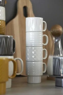 Glögg & Mulled Wine Mugs|Espresso Cups^Sagaform Coffee & More espresso cup 4-pack, White
