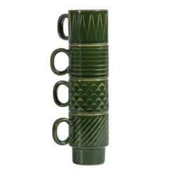 Glögg & Mulled Wine Mugs|Espresso Cups^Sagaform Coffee & More espresso cup 4-pack, Green