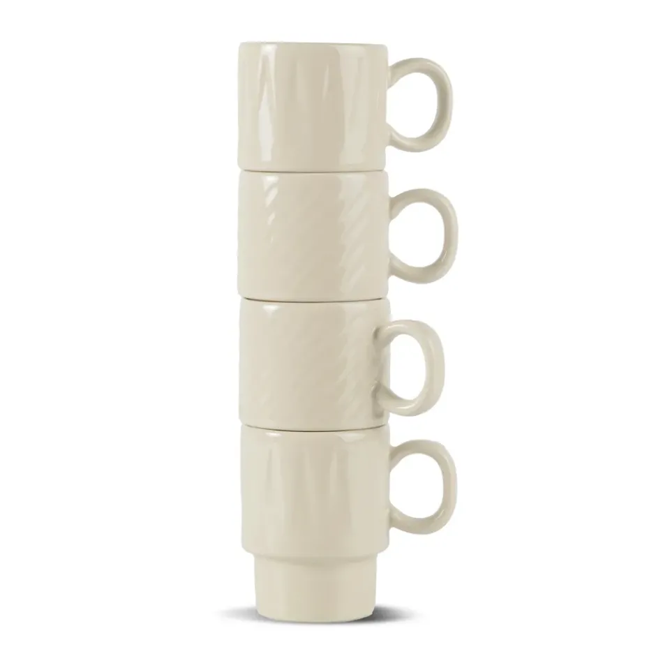 Hot Sagaform Coffee & More espresso cup 4-pack, Beige