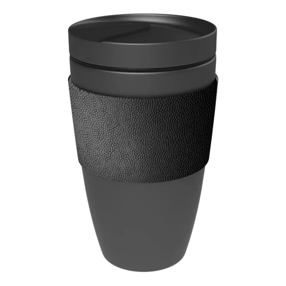Thermal Flasks & Travel Mugs^Villeroy & Boch Coffee To Go Manufacture Rock mug 35 cl, Black