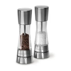 Discount Cole & Mason Derwent salt and pepper grinder set 19 cm, Silver Silver-coloured
