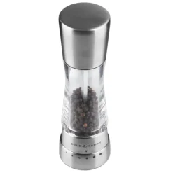 Discount Cole & Mason Derwent salt and pepper grinder set 19 cm, Silver Silver-coloured