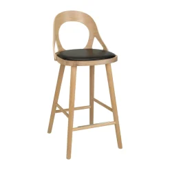 New Hans K Colibri bar stool 63 cm, Oiled oak-black pad Brown