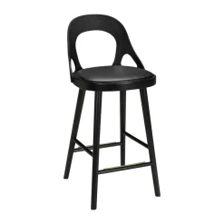 Online Hans K Colibri bar stool 63 cm, Stained oak- pad Black