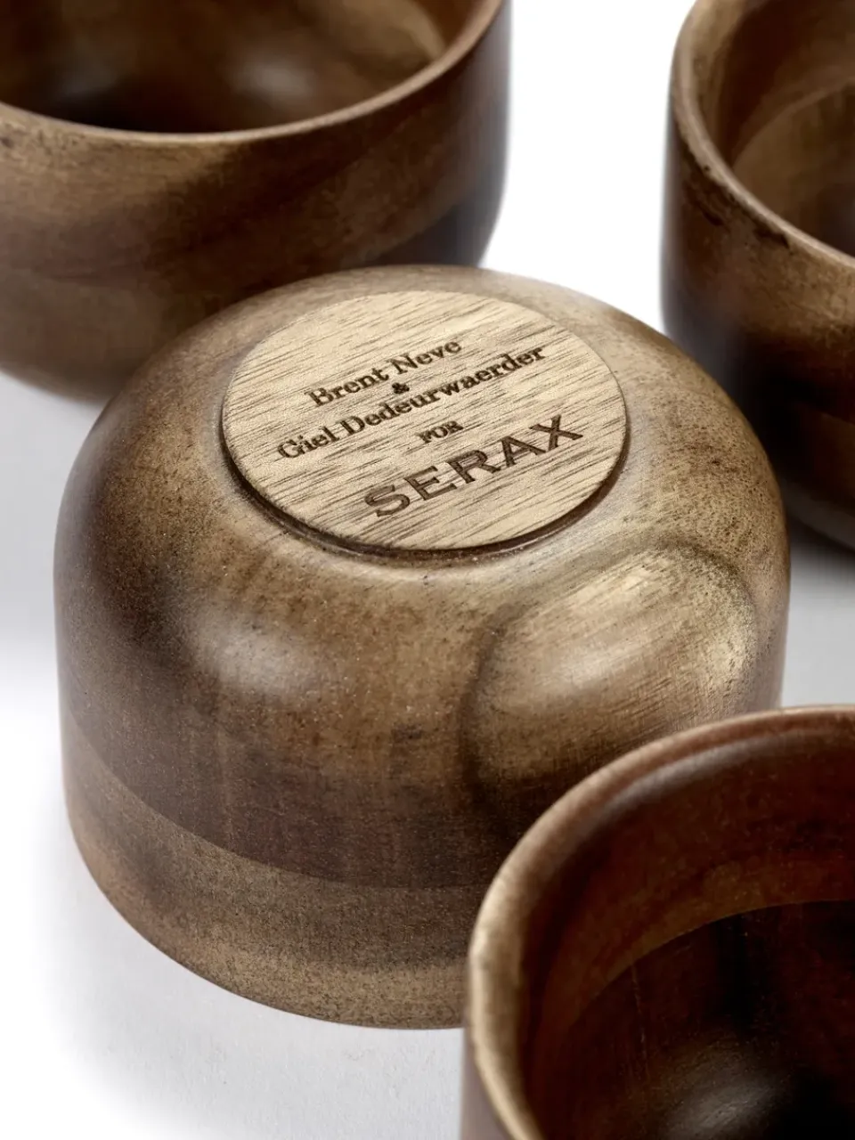Hot Serax Collage teacup wooden 15 cl, Natural Brown