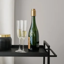 Hot Stelton Collar vacuum cork, brass Gold-coloured
