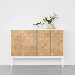 Discount A2 Collect 2016 low cupboard, oiled oak- White