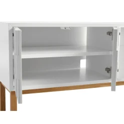 Outlet A2 Collect 2010 media bench with leg, Oak leg White