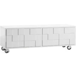 T.V & Media Units|T.V & Media Units^A2 Collect 2010 media bench with hjul, White