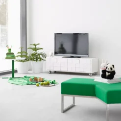 T.V & Media Units|T.V & Media Units^A2 Collect 2010 media bench with hjul, White