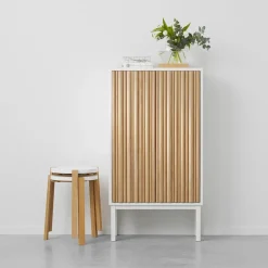 Best A2 Collect cabinet 2013 oak, White leg Brown