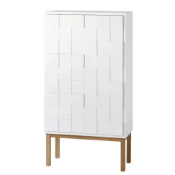 Online A2 Collect cabinet 2010 oak, Oak leg White