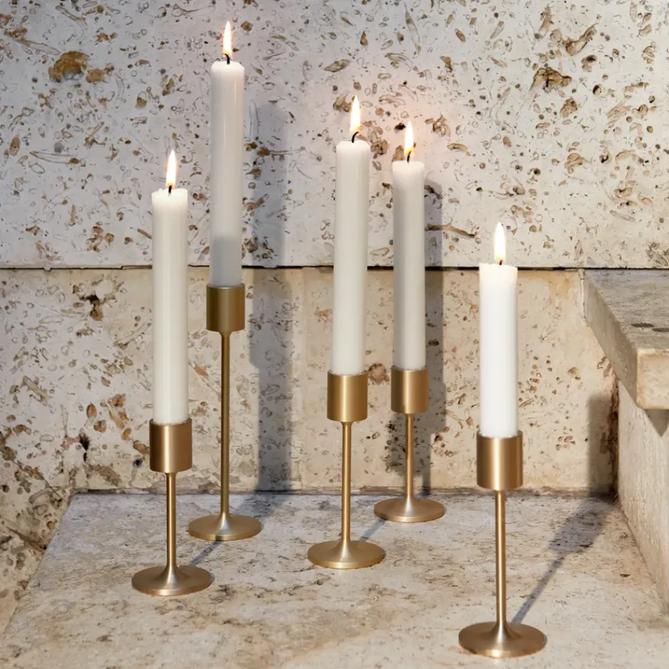 Candle Holders^&Tradition Collect SC57 candle sticks, brass Gold-coloured