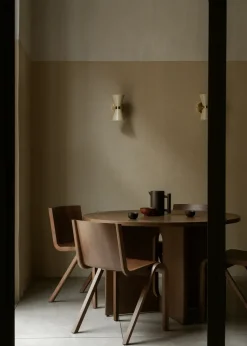 Audo Copenhagen Collector wall lamp 25 cm, Crème BeigeGold-coloured