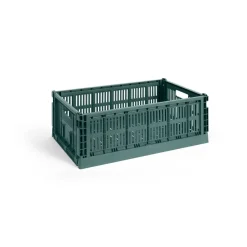 Discount HAY Colour Crate L 34.5x53 cm, Dark Green