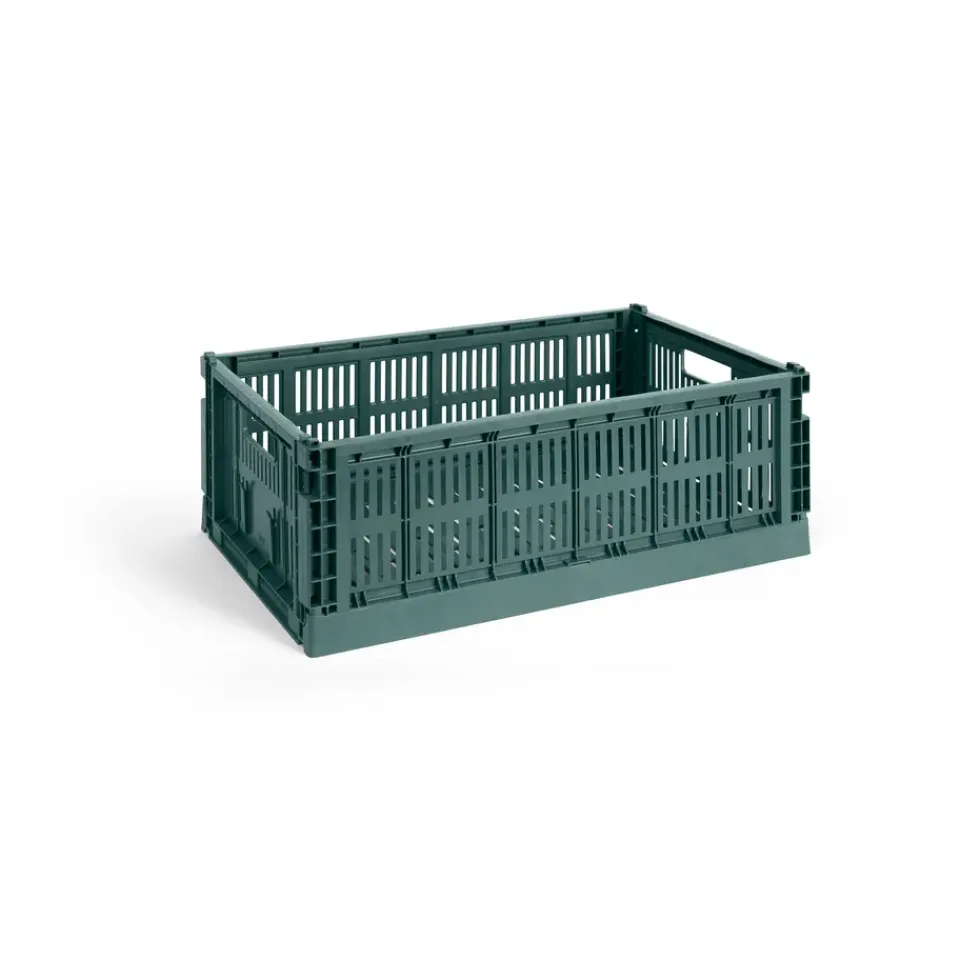 Discount HAY Colour Crate L 34.5x53 cm, Dark Green