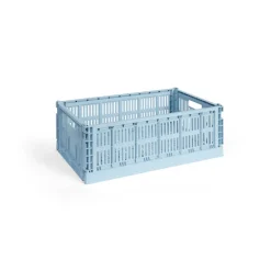 New HAY Colour Crate L 34.5x53 cm, Soft Blue