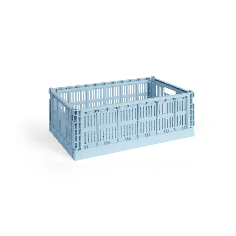 New HAY Colour Crate L 34.5x53 cm, Soft Blue