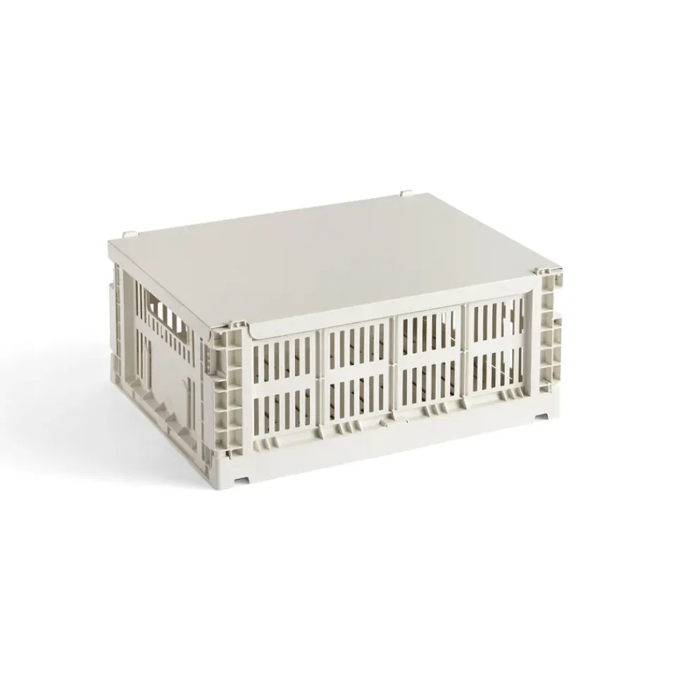 Storage Baskets^HAY Colour Crate lid medium, Off- White