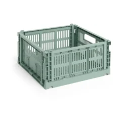 Best HAY Colour Crate M Square 29.5x29.5 cm, Sage Green