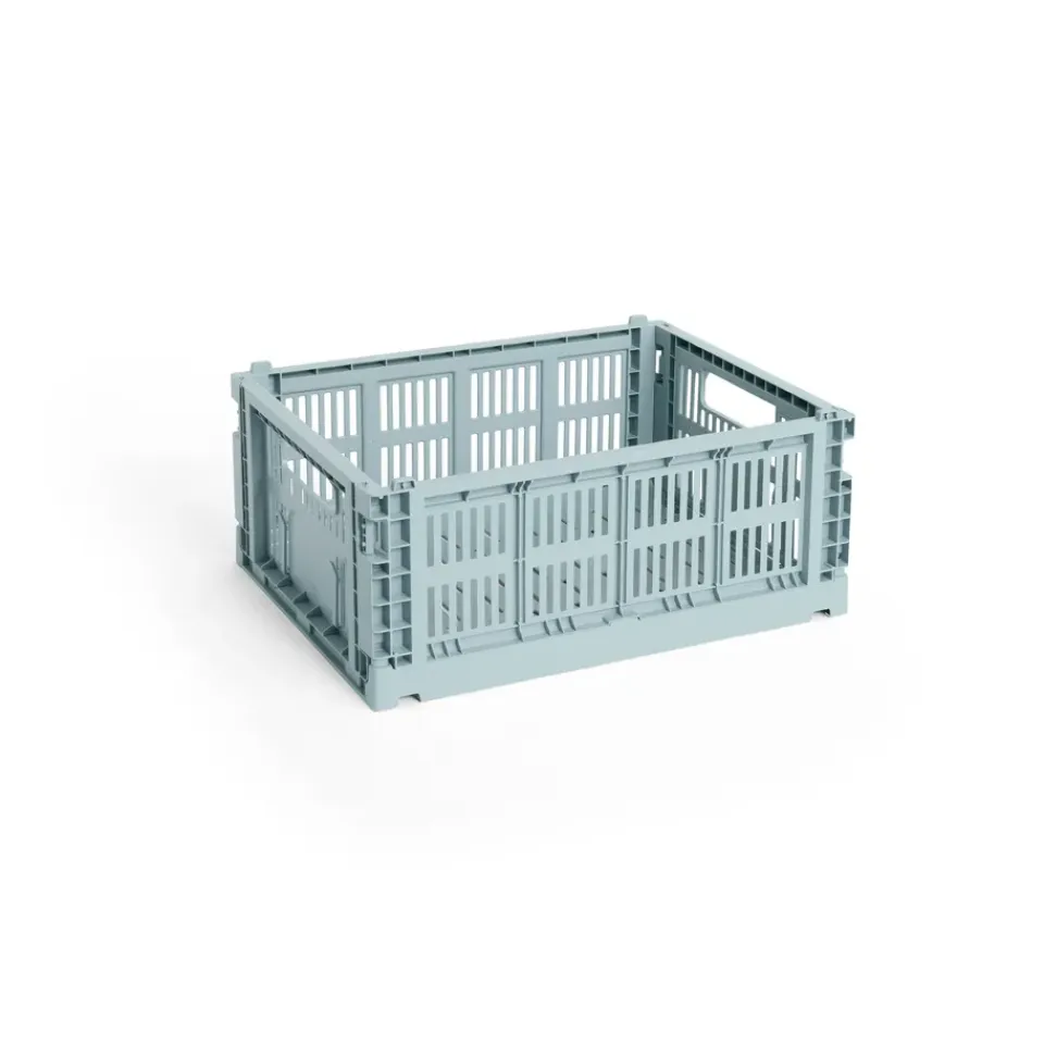 Clearance HAY Colour Crate M 26.5x34.5 cm, Dusty Blue