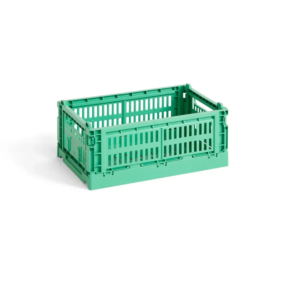 Storage Baskets^HAY Colour Crate S 17x26.5 cm, Dark mint Blue