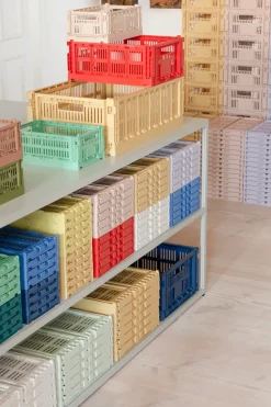 Storage Baskets^HAY Colour Crate S 17x26.5 cm, Dark mint Blue