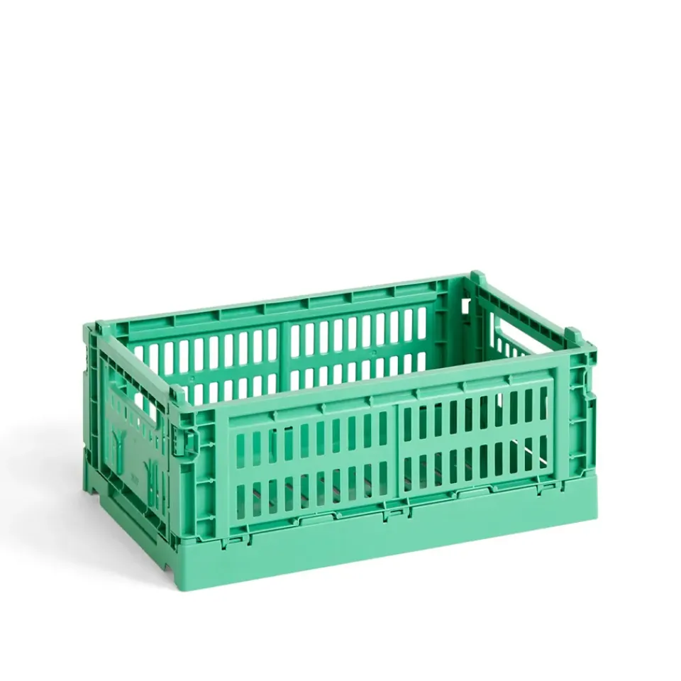 Storage Baskets^HAY Colour Crate S 17x26.5 cm, Dark mint Blue