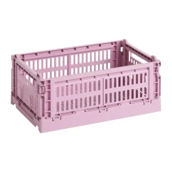 Outlet HAY Colour Crate S 17x26.5 cm, Dusty rose Pink
