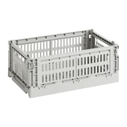 Storage Baskets^HAY Colour Crate S 17x26.5 cm, Light Grey
