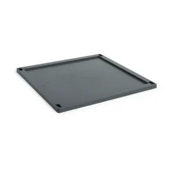 New HAY Colour Crate Square lock plastic large, Charcoal Black