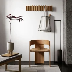 Clothes Racks, Coat Stands & Hangers|Clothes Racks, Coat Stands & Hangers^Kristina Dam Studio Column hanger, Oak lacquered Black