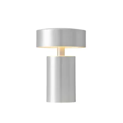 Portable Lighting^Audo Copenhagen Column table lamp portable, Aluminium Silver-coloured