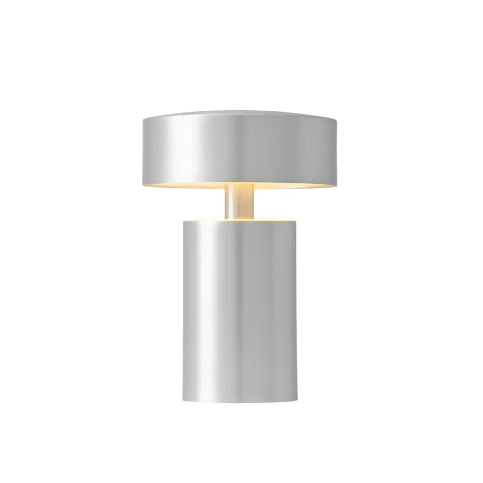 Portable Lighting^Audo Copenhagen Column table lamp portable, Aluminium Silver-coloured