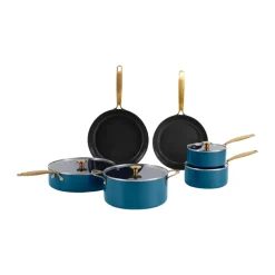 New Combekk Element pot and frying pan set, 10-piece, Ocean Blue BlueSilver-colouredGold-coloured