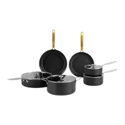 Hot Combekk Element pot and frying pan set, 10-piece, Black BlackSilver-coloured