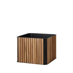 Best Cane-line Combine plant pot, Teak, lava grey Brown