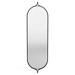 Wall Mirrors^Swedese Comma Mirror oblong 135 cm, Ash stain Black