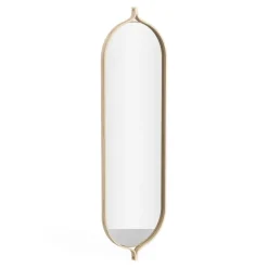 Wall Mirrors^Swedese Comma Mirror oblong 135 cm, Ash laquered Beige