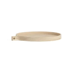 Trays^Swedese Comma tray Ø40 cm, Ash lackered Beige