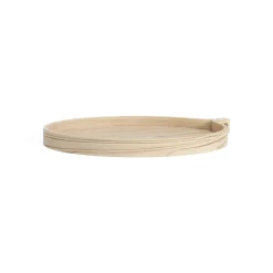 Trays^Swedese Comma tray Ø40 cm, Ash lackered Beige