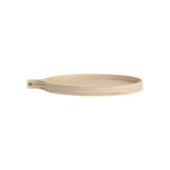 Trays^Swedese Comma tray Ø40 cm, Ash lackered Beige