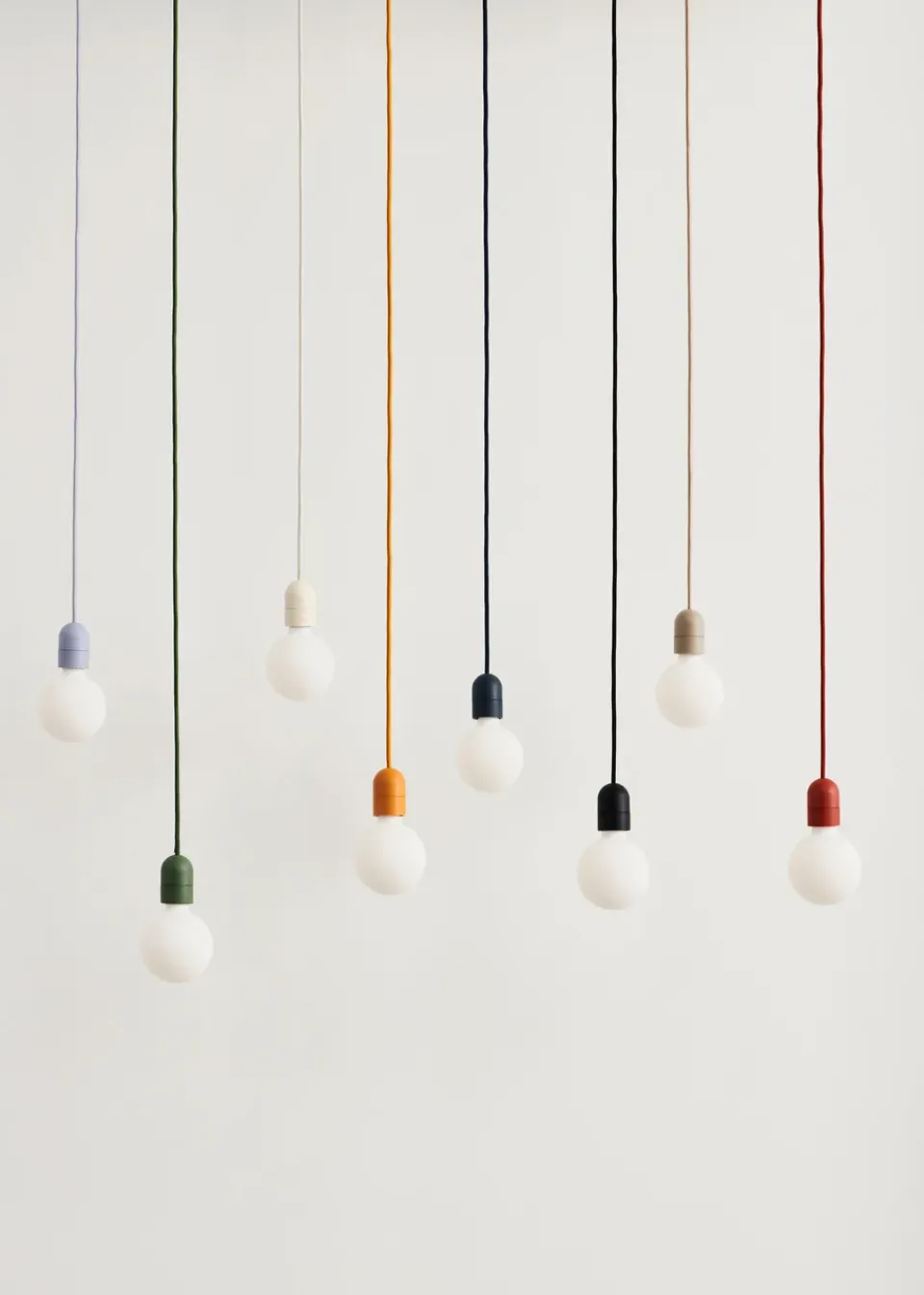 Clearance HAY Common Pendant Cord set Ø12 cm, Rusty Red