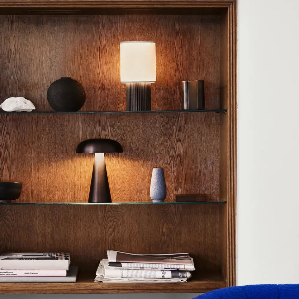 Window Lights|Bedside Lamps^&Tradition Como portable table lamp SC53, bronzed brass Brown