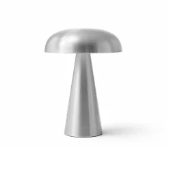 Portable Lighting^&Tradition Como portable table lamp SC53, Aluminium Silver-coloured