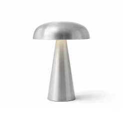 Portable Lighting^&Tradition Como portable table lamp SC53, Aluminium Silver-coloured