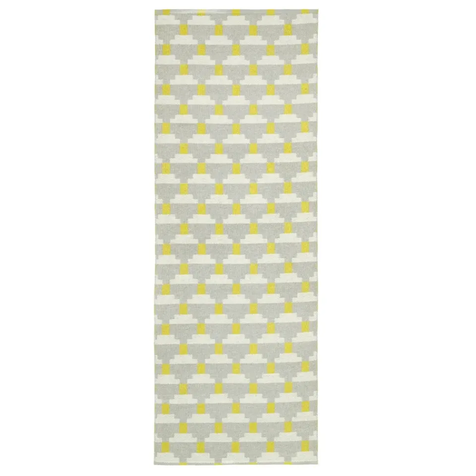 Rugs For Outdoors|Plastic Rugs^Brita Sweden Confect rug fog (grey), 70x200 cm GreyYellow